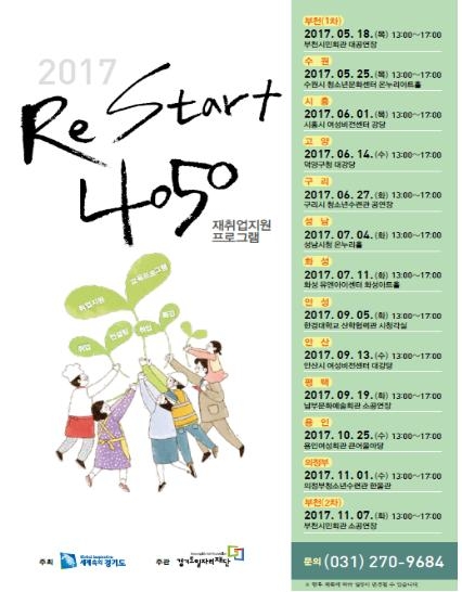 경기도 일자리재단, Restart 4050 재취업 특강 실시