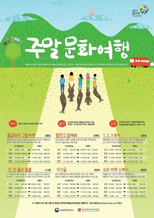 아이들의 끼를 찾아떠나는 '꿈다락 주말문화여행' 참가 모집