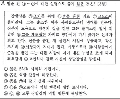 “②·⑤번 복수정답” 10월 고3 학력평가 사회문화 8번 출제오류 인정