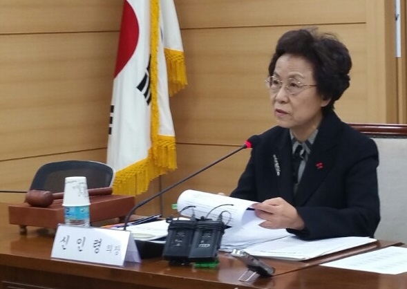 27일 정부서울청사에서 열린 제1회 국가교육회의에서 신인령 의장이 모두발언을 하고 있다. /손현경 기자
