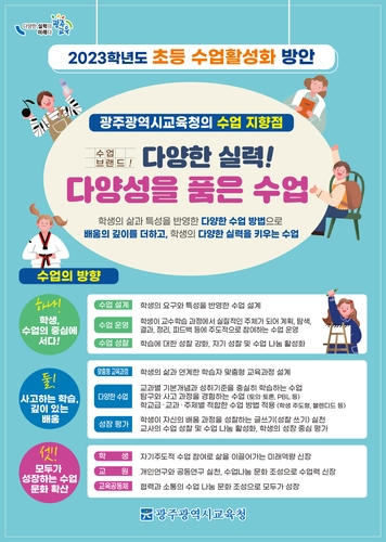 광주시교육청, 초등교사 1천 264명 수업 활성화 적극 나서