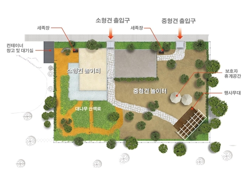 부산 남구, 반려견 놀이터 '동숲' 준공식 개최